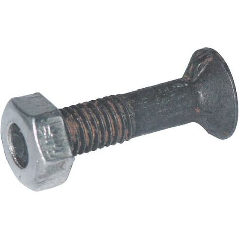 Bullone e dado per aratri M10x40 1 nasello DIN604 cl. 8.8 UNIVERSALE 10401N