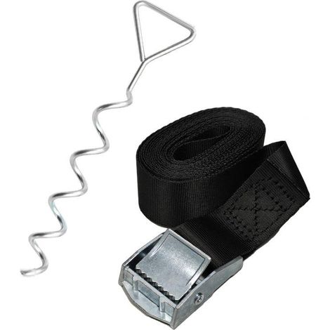 Cornilleau X 4 Befestigungsset für Trampolin schwarz stabil und sicher