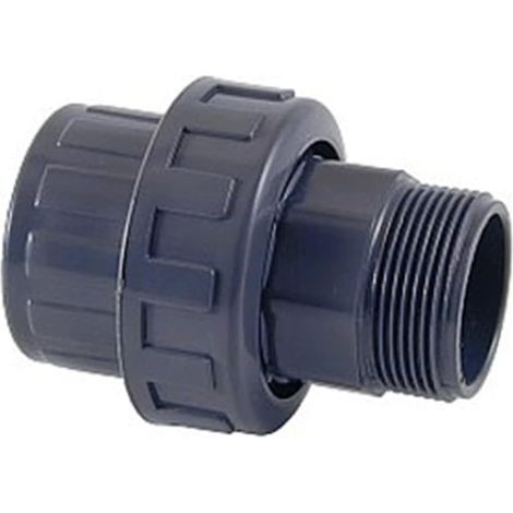 Union démontable pvc 50mm – 2'' mâle à visser – Pour installations sous pression – Vendu à l'unité – Piscineo
