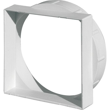 Adaptateur 101 x 101 mm pour grille d'air sur tube Ø125 mm - First Plast