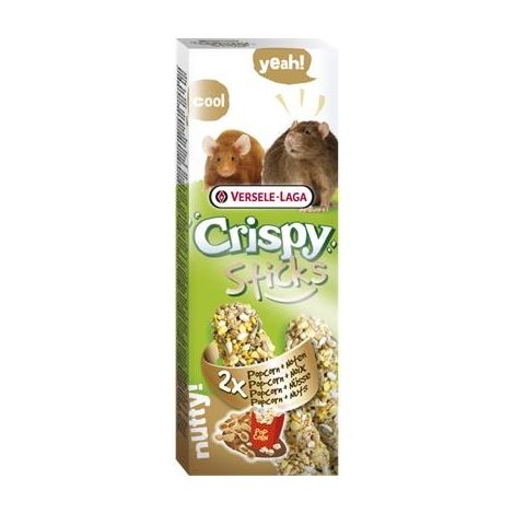Sticks croustillants rats souris pop-corn et noix, 2 pices 110g (1/3)
