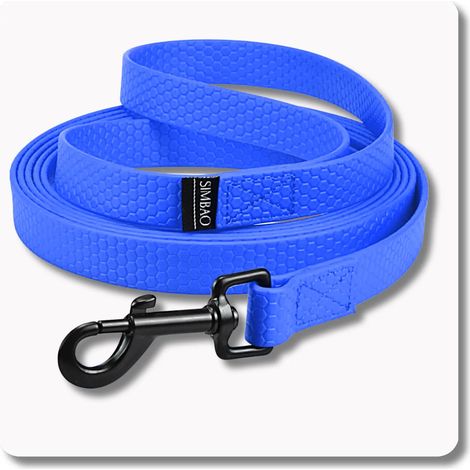Correa impermeable AZUL - 3 m, 76 mm - perro 10-25 kg (1/5)