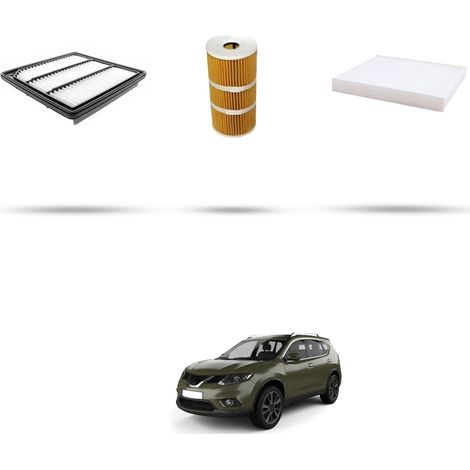 Kit tagliando 3 filtri compatibile con Nissan X-Trail (T32) 1.7 dCi 110kw Dal 2018 (1/5)