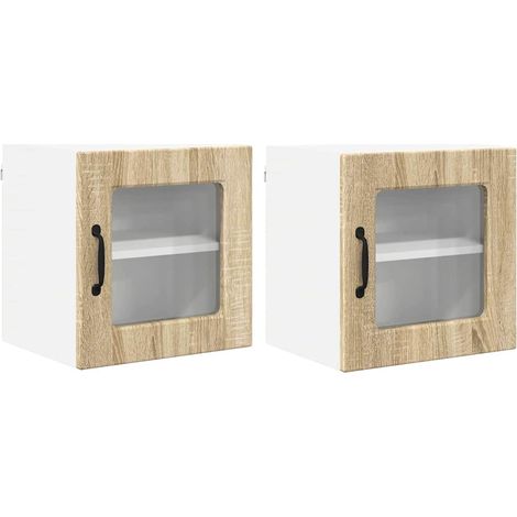 Meuble mural de cuisine,Armoire de cuisine 2 pcs Chêne Sonoma 40 x 31 x 40 cm CFW50789 (1/5)