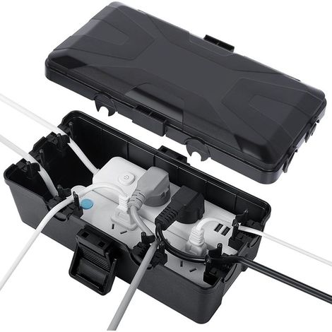 Kaelt - Boite Etanche Electrique Exterieur, IP54 (26.1x15x9.4cm) Extérieur Boîte de Câblage étanche, Boitier Etanche pour Protéger les Prises Multiples (1/5)