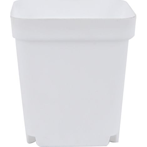 Decorative garden flower pot, succulent seedling container for courtyard and balcony, white (1/5)