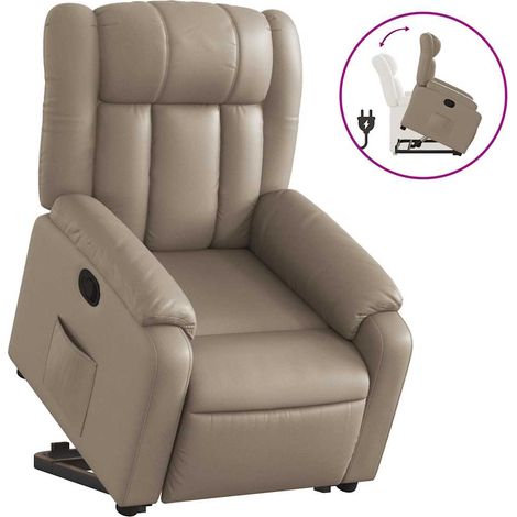 Maison Exclusive - Relaxsessel mit Aufstehhilfe Cappuccino-Braun