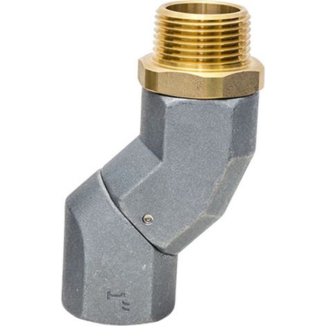 Tubo flessibile per carburante girevole da 1" NPT, connettore per ugello girevole a 360 gradi, lega di zinco, resistente alla corrosione, facile da installare. (1/3)