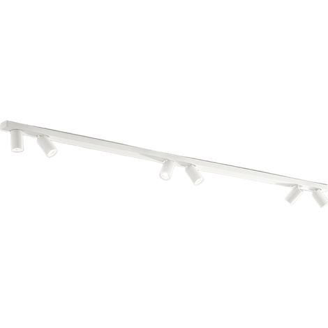 Plafonnier 10S48175 B Métal Blanc Mat, 6 Lumières Orientables Gu10, Design Moderne Essentiel Pour Éclairage Intérieur De La Marque Perenz. (1/3)