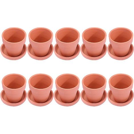 Lot de 10 pots de fleurs (1/3)