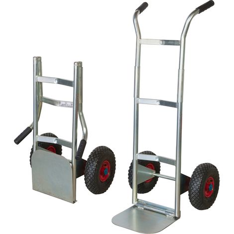 Carrello pieghevole zincato cerchio nylon