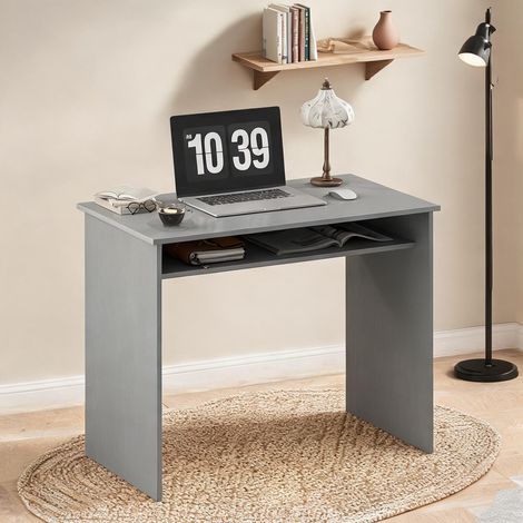 Bureau gris en panneau de particules 90 x 50 x 74 cm (1/5)