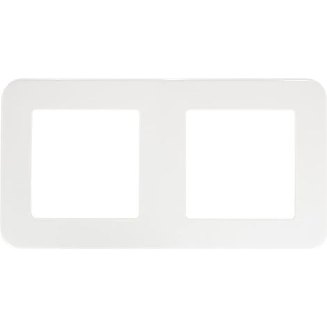 Marco PC 2 Módulos para Mecanismos Classic Blanco