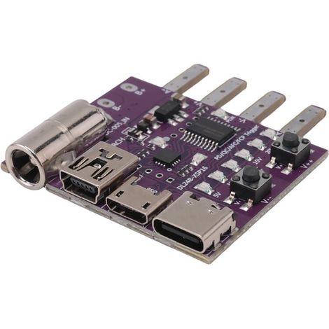 Scheda di test per la ricarica rapida PD3.1 Type-C a 4 fili, voltmetro, antimanomissione, caricabatterie da 140 W, strumento di test di invecchiamento del carico.