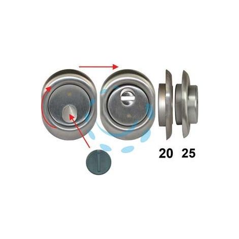 DEFENDER MAGNETICO MAG MONOLITO ANTIACIDO MRM29 CROMO SATINATO - mm.68x88x20h. (MRM29B-20D1)