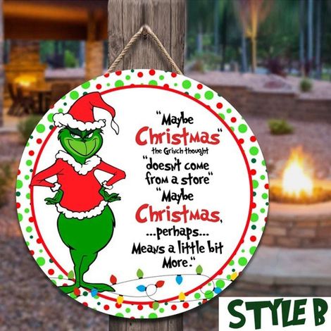 Panneau De Décoration De Noël - En Pvc Écologique - Pour Porte Fenêtre Mur Jardin - 1 Pièce (1/3)