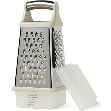 Râpe à Fromage 4 Faces, Acier Inoxydable, Compatible Lave-Vaisselle (1/5)
