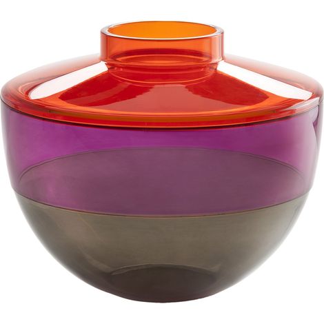 Vase, Plastique, Violet, 27x22x22 cm (1/5)