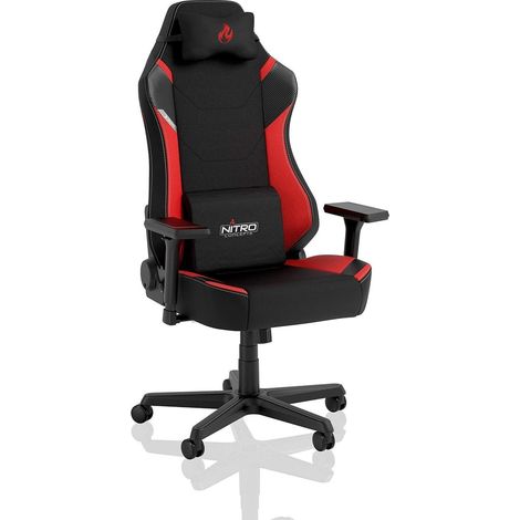 Gaming Stuhl Bürostuhl X1000 Ergonomisch Schreibtischstuhl Schwarz/Rot (1/5)