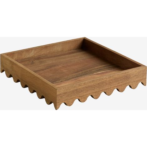Bandeja decorativa en madera de acacia Gaupen SKLUM         25 x 25 cm (1/5)