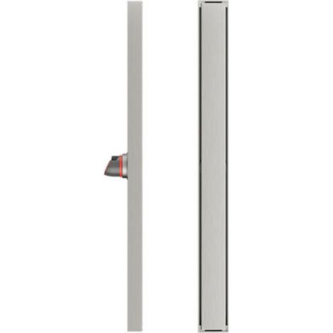 Caniveau de Douche en Acier INOX Siphon Sol Réglable d'évacuation pour Salle de Bain Rectangulaire - 60 cm