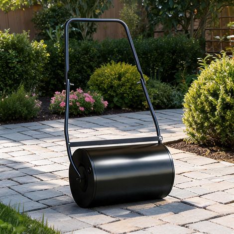Rouleau de jardin acier 38 L avec bouchon de vidange en acier (1/5)