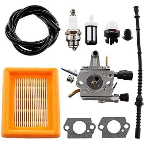 Carburetor with air filter, spark plug and fuel line for Stihl brushcutters FS120, FS200, FS250, FS300, FS350 and HT250 (Zama C1Q-S162)--DTEKGAZ (1/4)