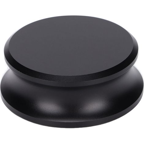 Stabilisateur de Poids pour Platine Vinyle, Disque Noir en Aluminium, Améliore la Lecture (1/5)
