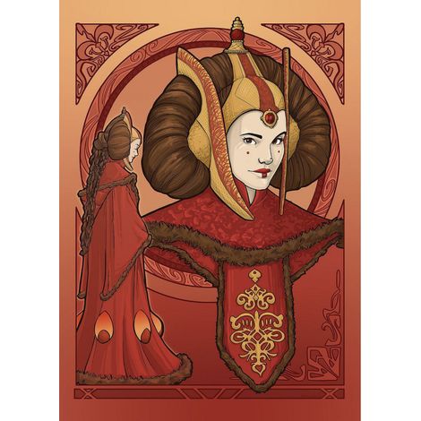 Poster d'Art - Star Wars - Queen Padmé Amidala - 30 x 40 cm (1/3)