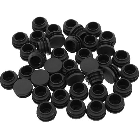 Lot de 40 embouts de pieds de chaise en plastique, protections rondes (1/5)