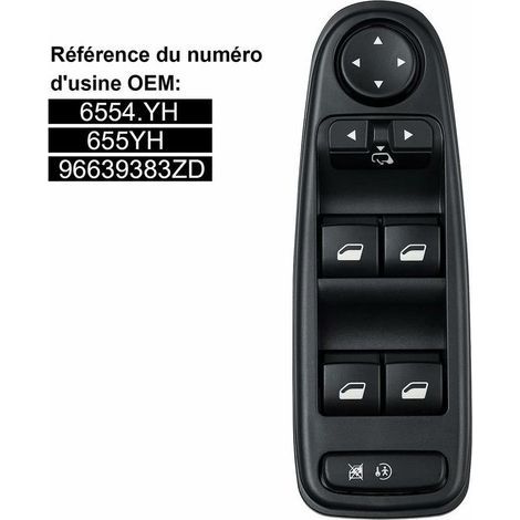 BUNTHAUS Fensterhebersteuerung C4 Picasso 6554.YH Fensterheberschalterknopf für Citroen C4 Grand Picasso (1/5)