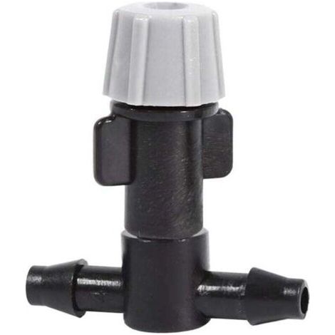 20 Pcs Gicleurs Têtes D'atomisation Buse et Té Joints Brouillard Système D'arrosage pour Patio Jardin Agricole à Effet de Serre Goutte à Goutte Irrigation De Refroidissement en Plein Air