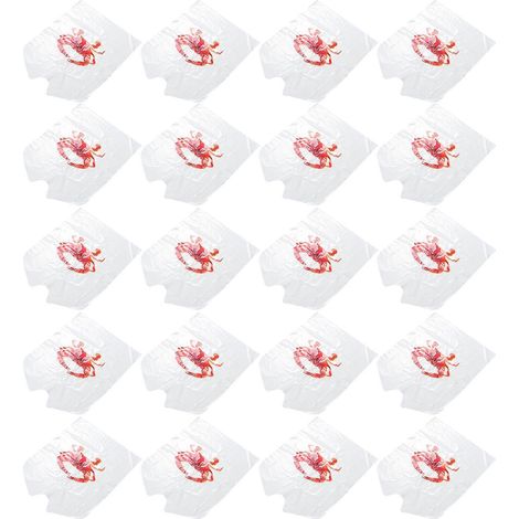 Bavoirs à crabe et à homard pour adultes, lot de 100, compatibles avec un usage en restaurant. (1/5)