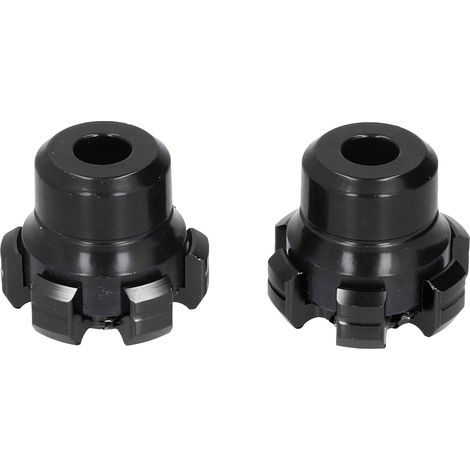 Paire de embouts de fourche protecteurs CNC en alliage d'aluminium universels pour motos et scooters, protection anti-chute, noir, lot de 2. (1/5)