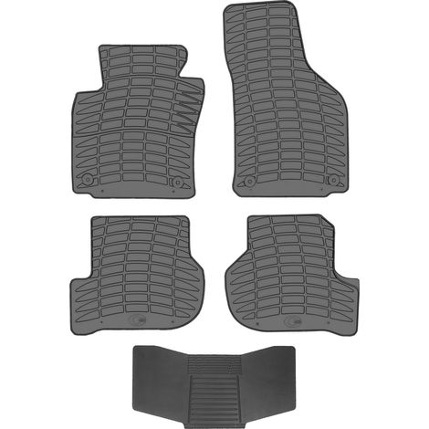 Alfombrillas DOMA 214116 + funda 251992 - Skoda Octavia II 2008-2013 TOPE DE DIRECCIÓN INSTALADO AV2 delantero (1/5)