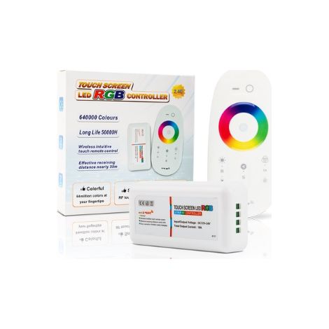 ML-FUT025: MiBoxer RGB-Controller, 1-Zonen-Empfänger + Fernbedienung, 2,4 GHz/WLAN/weiße Touch-Fernbedienung, 1 Zone, ...
