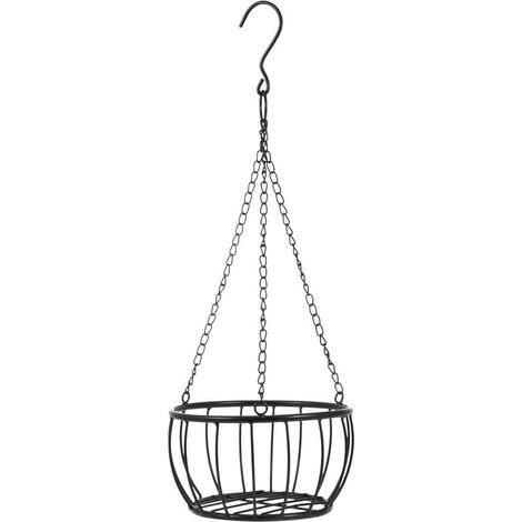 Hängender Blumenkorb aus Eisen im Vintage-Stil, Aufbewahrungsbehälter für Blumentöpfe, Blumenkorb aus Metalldraht, Blumenhalter für das Wohnzimmer (1/5)