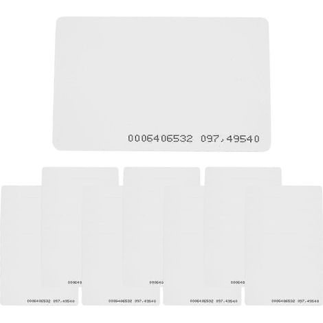 50 cartes de contrôle d'accès, cartes de détection de champ proche intelligentes EM4100 TK4100 de 125 kHz, étiquettes RFID et clés pour le contrôle d'accès. (1/5)