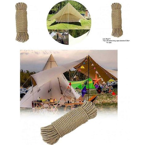 Corde réfléchissante fonctionnelle pour tente, solidement fixée, durable et facile à utiliser. Corde réfléchissante pour tente de camping. (1/5)