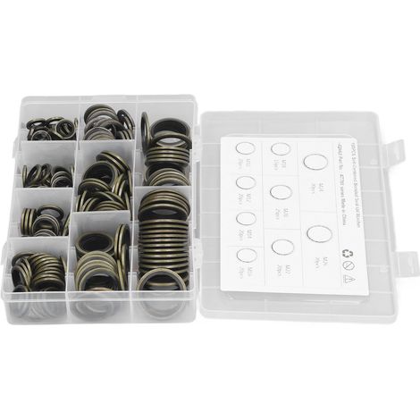 180 Pièces Joints d'Étanchéité Auto-Alignés M10-M26 pour Bouchon de Vidange Moteur (1/5)
