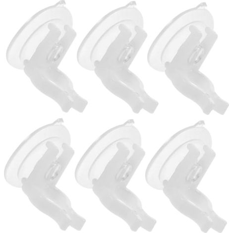 Lot de 6 supports de bougies à ventouse en PVC pour bougies