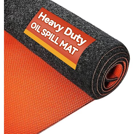 Tapis de Sol de Garage Absorbant d'Huile 150x180cm  Épaisseur 6mm Étanche et Antidérapant  Tapis de Protection pour sous Voiture, Moto, Atelier et Salle de Sport (Black, 150x180cm) (1/5)