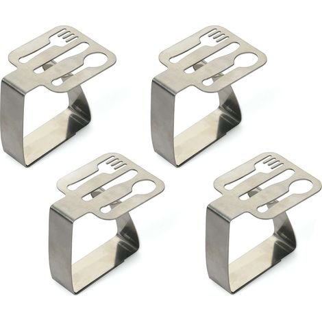 SET 4 FERMATOVAGLIA IN ACCIAIO (1/4)