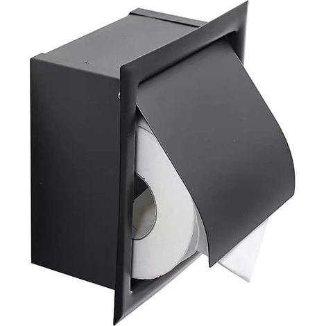 Portarotolo di carta igienica retrattile, in acciaio inossidabile, antiruggine, da parete, ideale per cucina, bagno, ecc. (1/5)