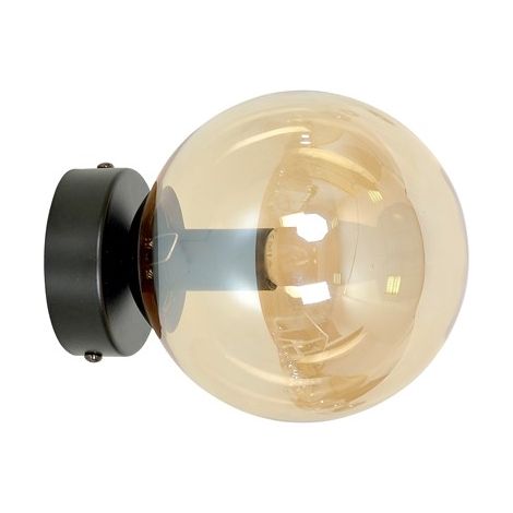 Applique Emibig ROSSI nero/miele vetro 1xE14 dimmer IP20 (1/5)