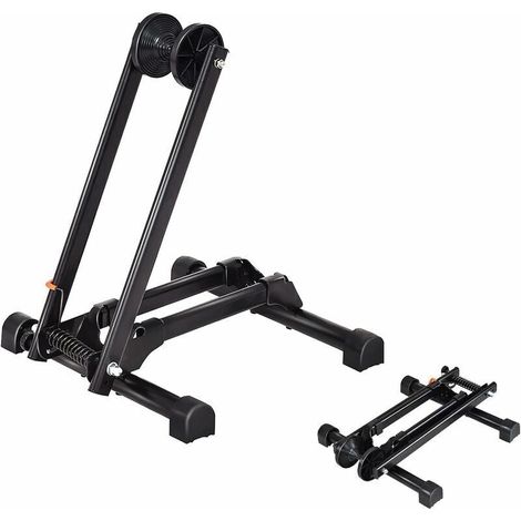 Râtelier Velo, Support de Presentation pour Velo avec Base Stable et Cadre en Metal, 32 x 43 x 43 cm, Noir (1/5)