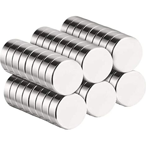 Lot de 40 aimants néodymes ultra puissants – Revêtement nickel premium – Résistants à la rouille – Pour applications spécifiques (1/4)