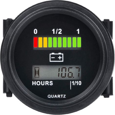 Indicateur Batterie, Enregistreur Autonomie Double écran LCD (1/5)
