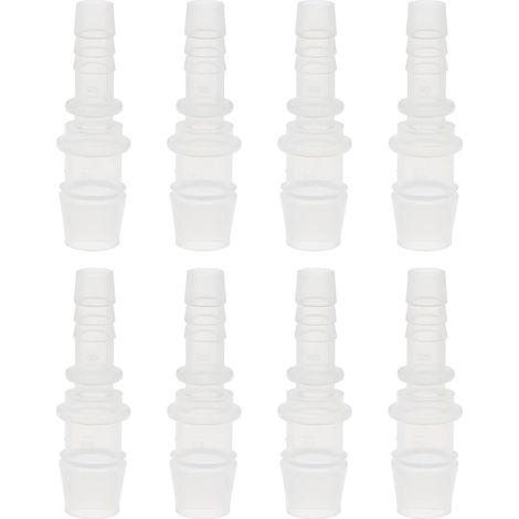 Lot de 8 Raccords Droits pour Tuyau D'arrosage Réducteurs en Plastique de 8 Mm à 12 Mm pour L'arrosage Du Jardin (1/5)
