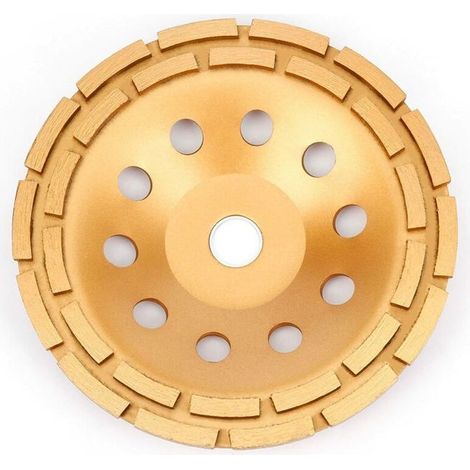 HAWUJ Meule boisseau diamant turbo 230x22.23mm pour béton/granit/marbre - Disque abrasif haute performance pour meuleuse angulaire (1/4)